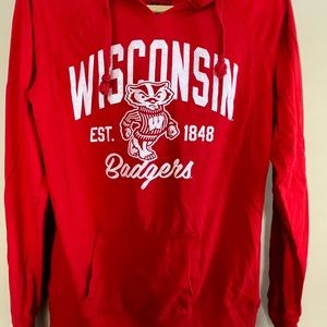Woman’s Wisconsin Badgers size LG lightweight hoodie